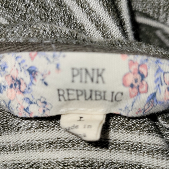 Pink Republic Swing Green Striped Cardigan Large - Picture 5 of 5